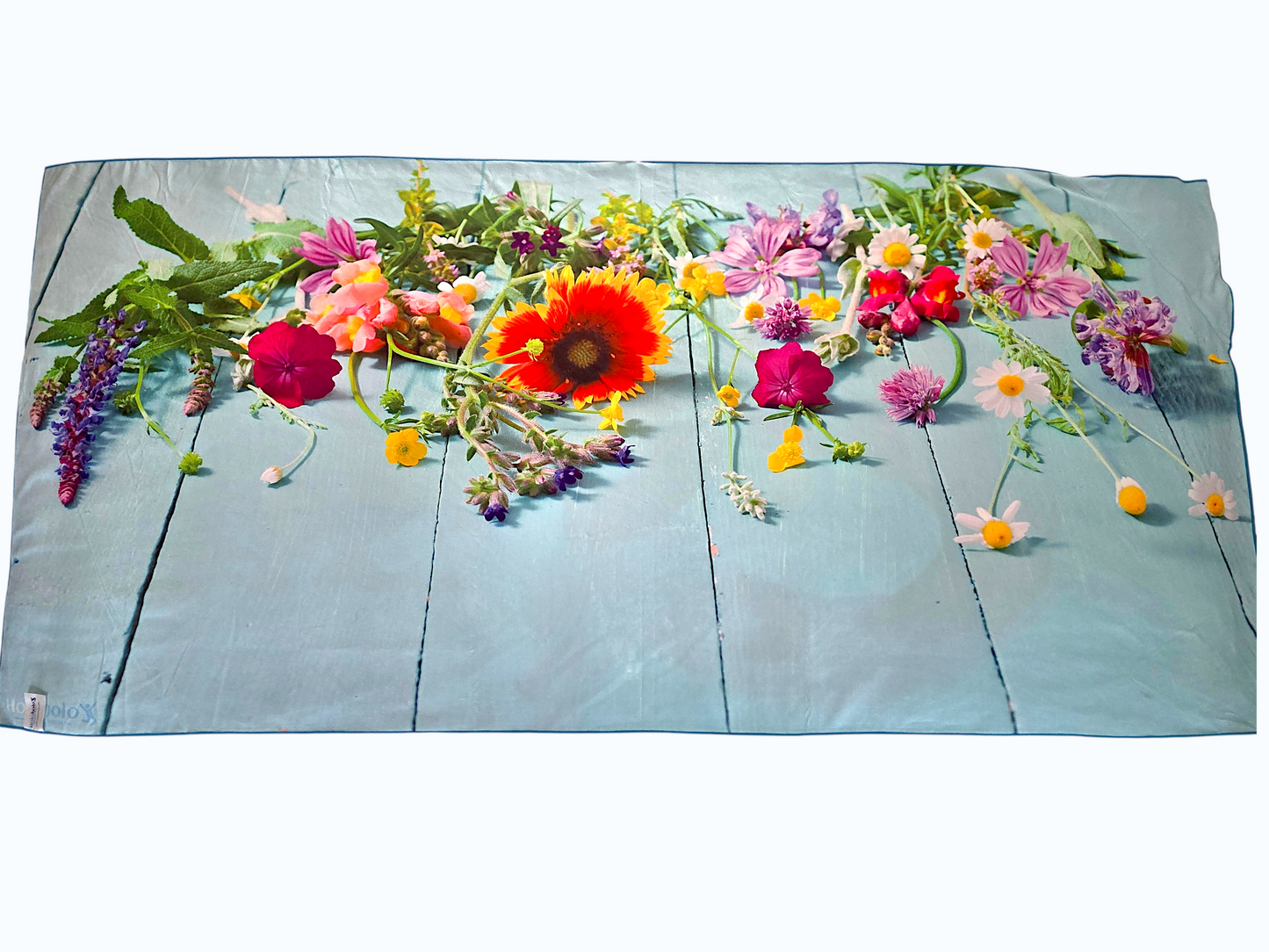 Holoholo-USA XL Beach Towel – Wild Flamingo & Blooms | Sand-Free | Quick Dry
