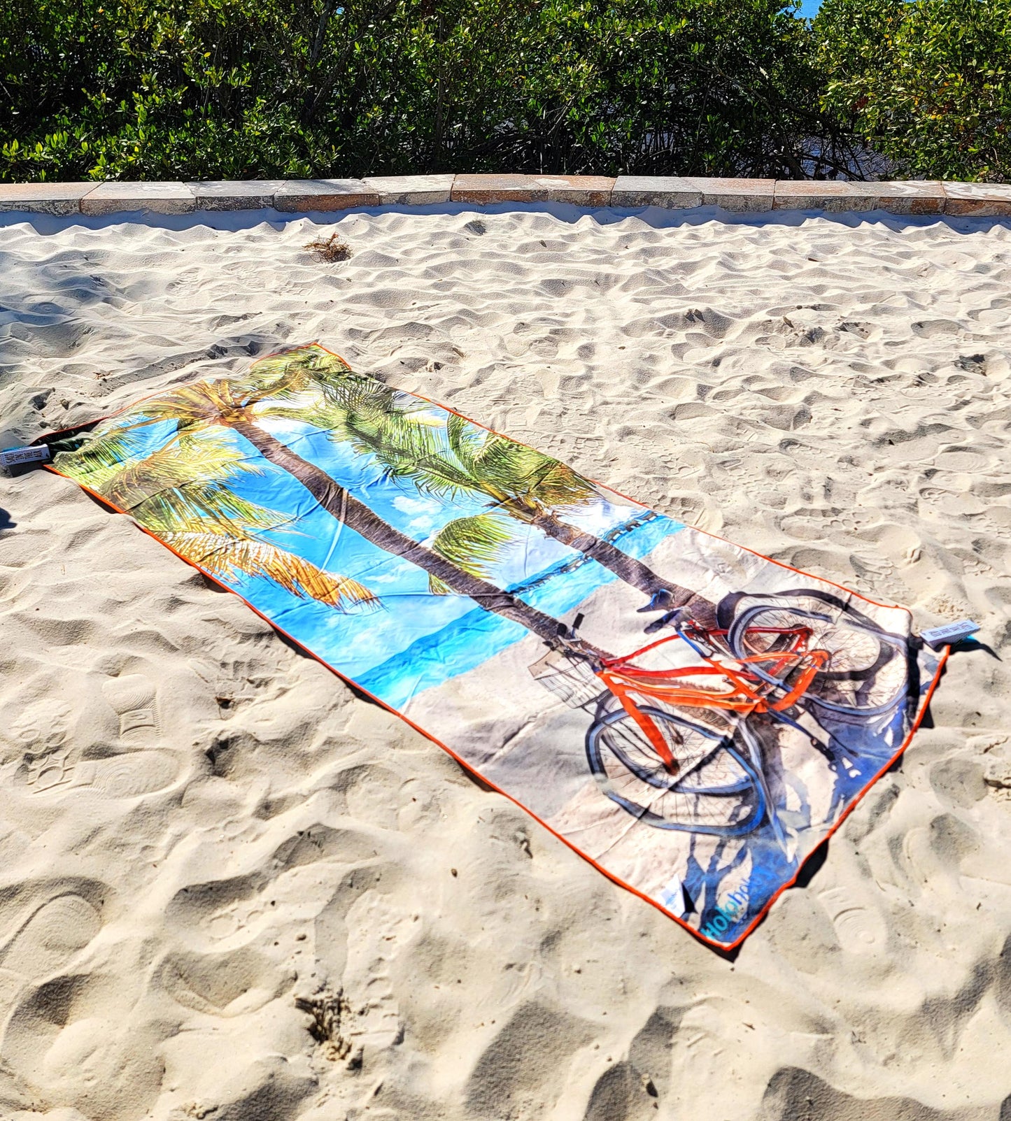 Holoholo-USA XL Beach Towel – Beach Bikes & Open Waters | Sand-Free, Quick Dry