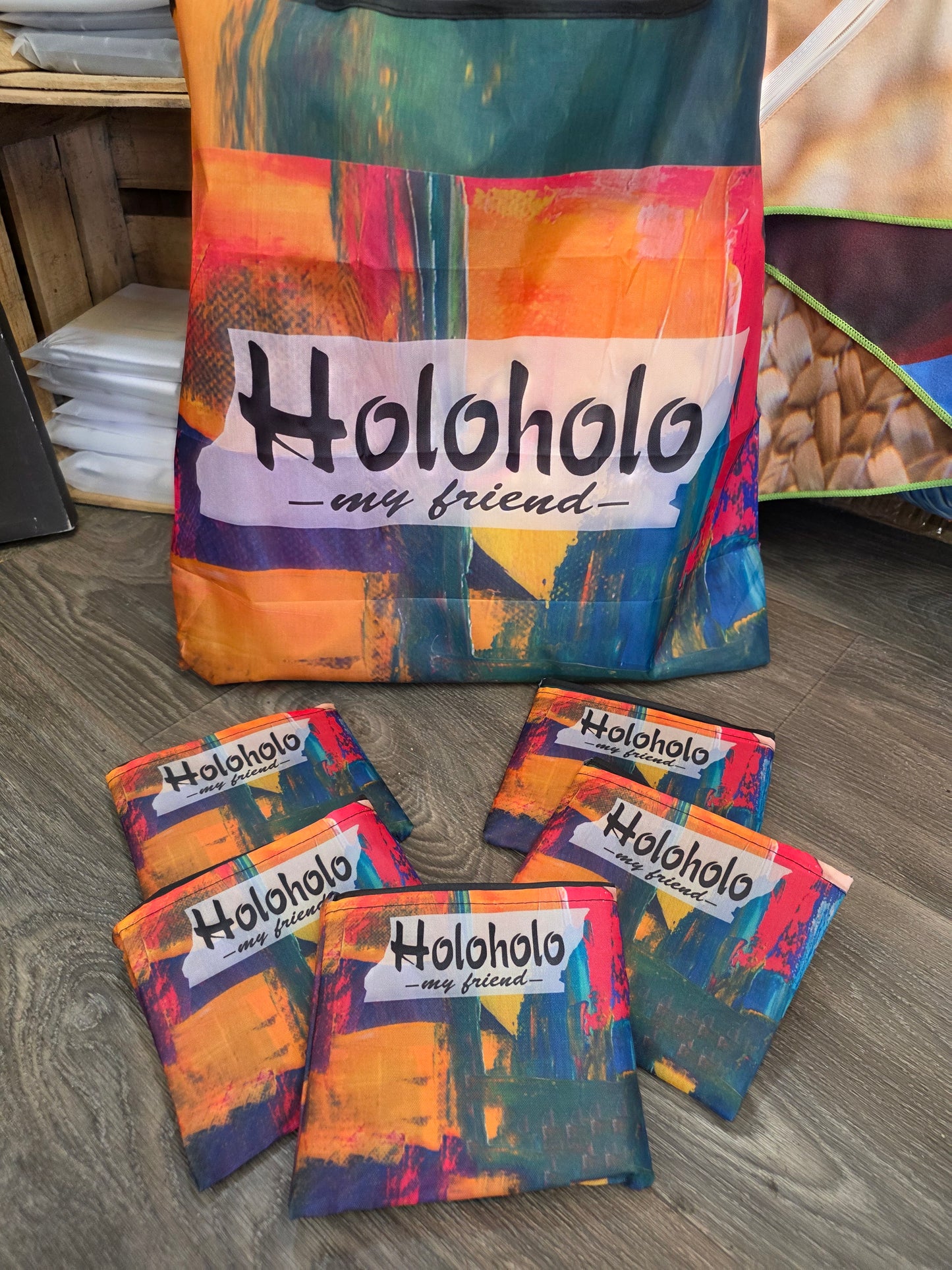 Holoholo-USA Packable Beach Bag – Foldable, Sand-Free, Always Ready