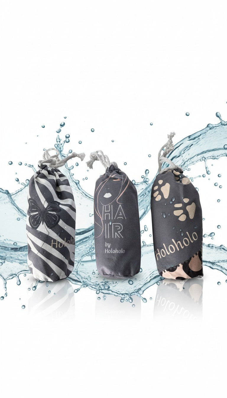 Holoholo-USA Microfiber Hair Towel – She Hair - Anti-Frizz, Reduces Hair Loss, Ultra-Soft