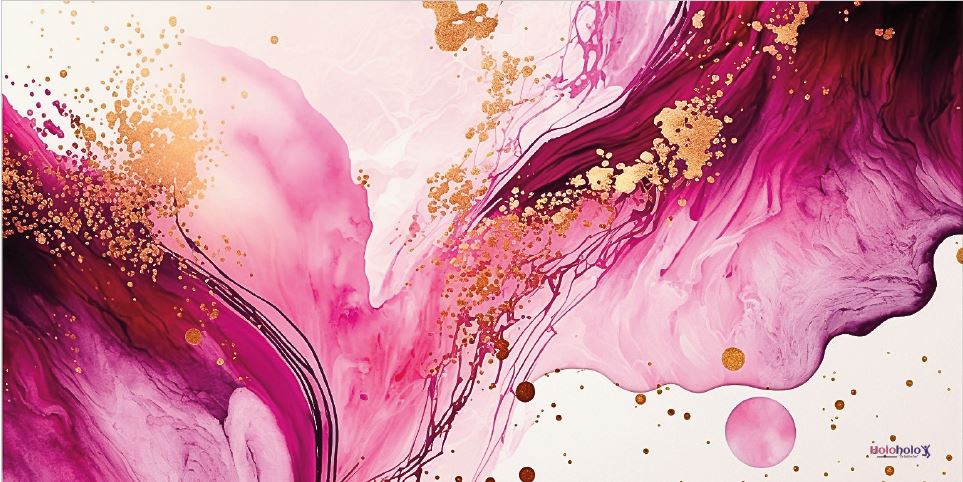 Holoholo-USA XL Beach Towel – Pink Gerberas & Watercolor Dreams | Sand-Free, Quick Dry